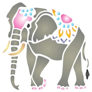 Asian Paints Wall Fashion Tools-Temple Elephant