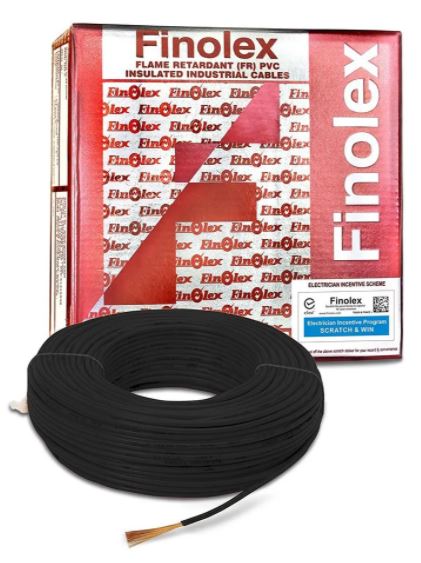 Finolex Multistrand Wires Gold -Black 2.5sqm 90m