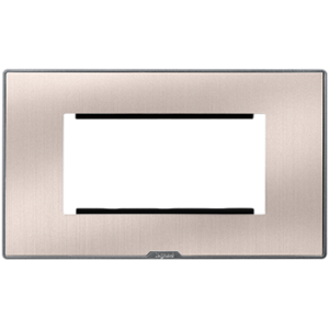 LEGRAND MYRIUS PLATE+FRAME 3M PEARL CHAMP-679563