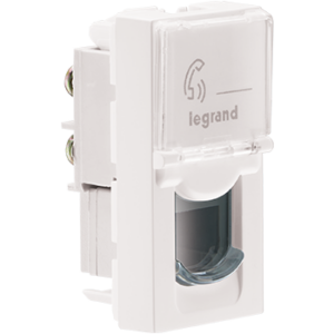LEGRAND MYRIUS RJ11 TELEPHONE WHITE NRI-673052