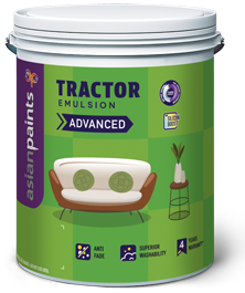Asian Paints Tractor Emulsion Advanced Super White 1 L